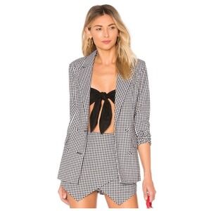Revolve Majorelle Juno Gingham Checkered Crossover Skort Size Small